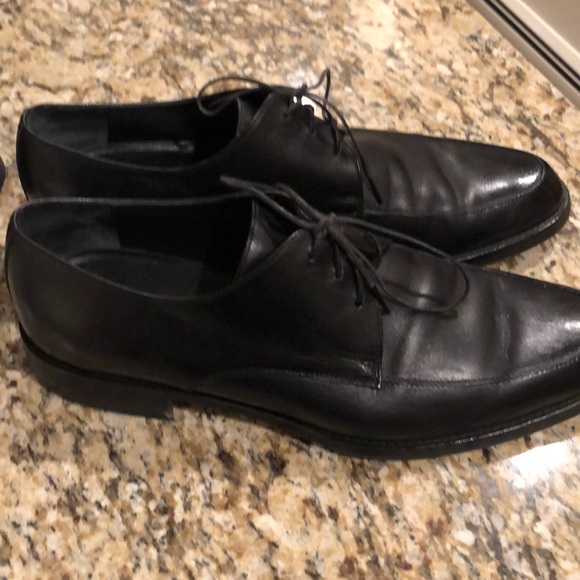Mens Ferragamo Lace Up Dress Shoes Size 